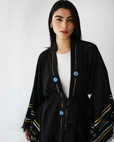 Hand painted evil eye kimono